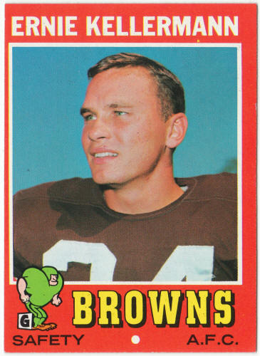 1971 Topps Football #7 Ernie Kellermann