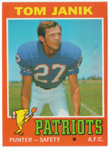 1971 Topps Football #82 Tom Janik