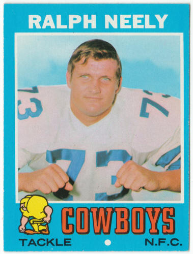 1971 Topps Football #89 Ralph Neely
