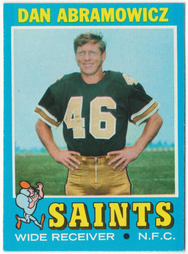 1971 Topps Football #90 Dan Abramowicz