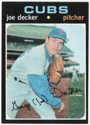 1971 Topps Baseball #98 Joe Decker Rookie Card
