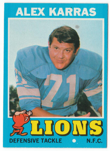 1971 Topps Football #41 Alex Karras front