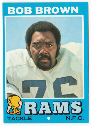 1971 Topps Football #16 Bob Brown front