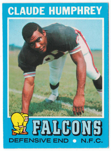 1971 Topps Football #218 Claude Humphrey front