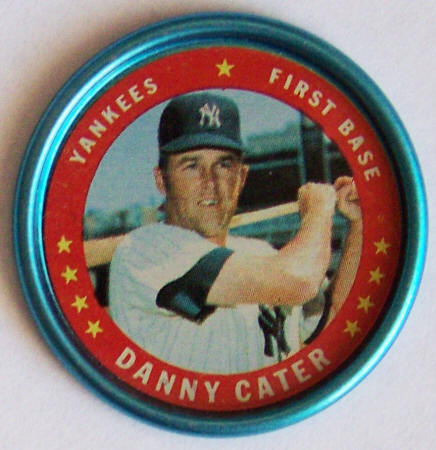 1971 Topps Baseball Danny Cater #14 Insert Coin