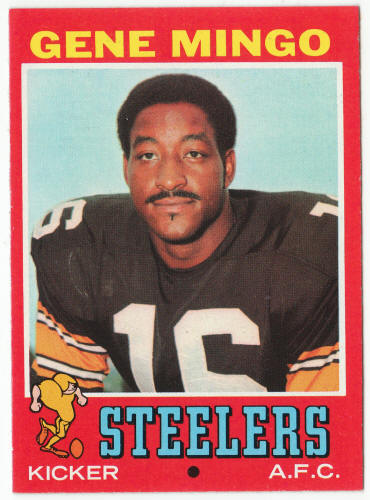 1971 Topps Football #227 Gene Mingo