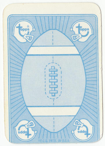 1971 Topps Football Insert Card 20 Mike Lucci back