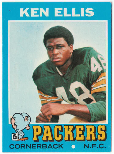 1971 Topps Football #224 Ken Ellis Rookie Card