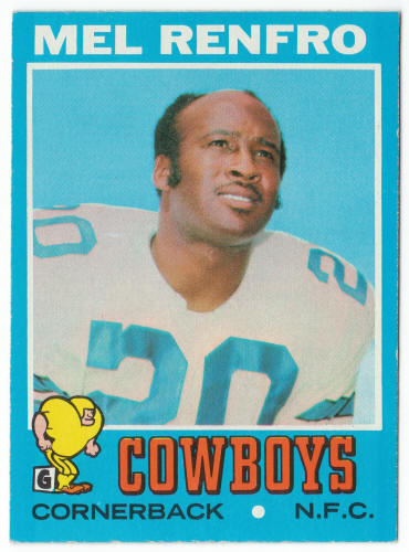1971 Topps Football #118 Mel Renfro front
