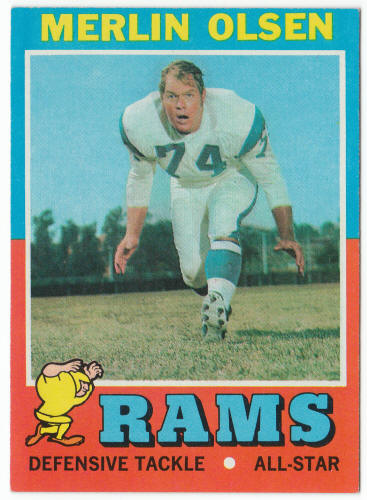 1971 Topps #125 Merlin Olsen front