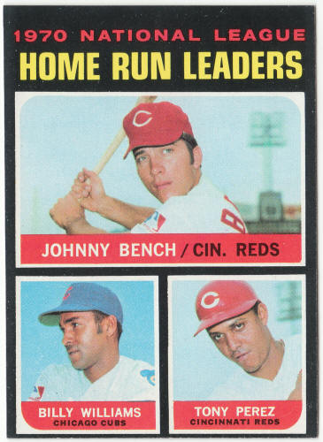 1971 Topps Baseball #66 NL Home Run Leaders front