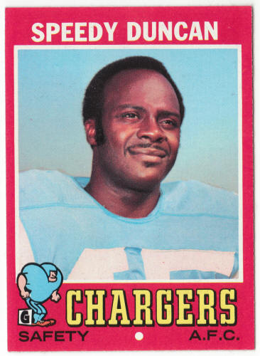 1971 Topps Football #148 Speedy Duncan front
