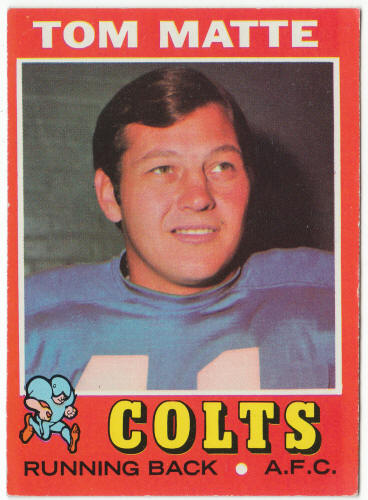 1971 Topps Football #263 Tom Matte