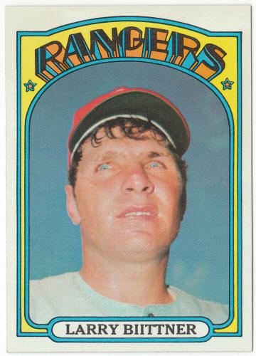 1972 Topps Baseball #122 Larry Biittner Rookie Card