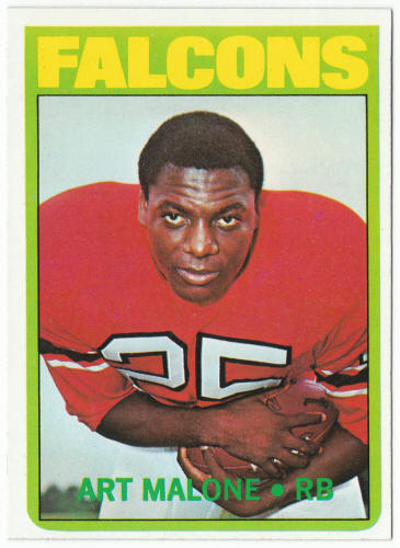 1972 Topps Football #148 Art Malone Rookie Card