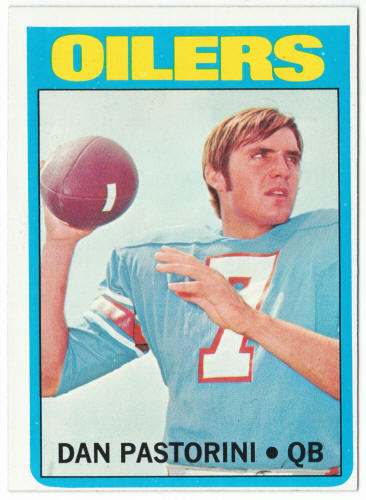 1972 Topps Football #156 Dan Pastorini Rookie Card