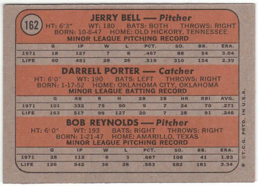 1972 Topps Baseball #162 Brewers Rookies