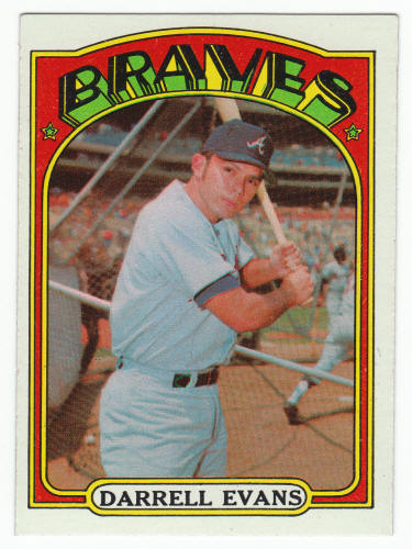 1972 Topps Darrell Evans #171 front