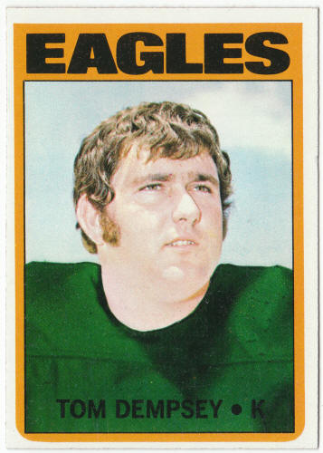 1972 Topps Football #175 Tom Dempsey