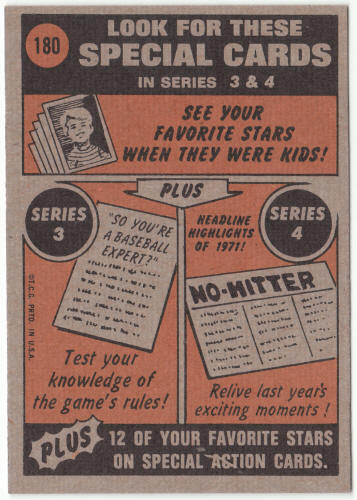 1972 Topps Baseball #180 Dock Ellis In Action