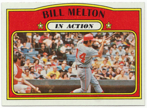 1972 Topps Baseball #184 Bill Melton In Action