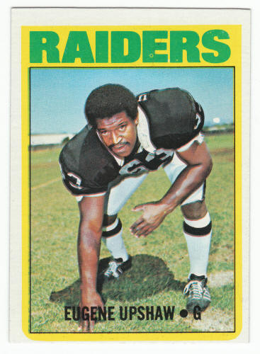 1972 Topps Gene Upshaw Rookie Card #186 VG/Ex front