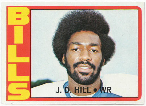 1972 Topps Football #188 J D Hill Rookie Card