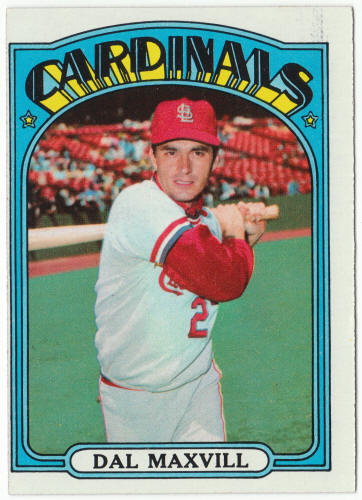 1972 Topps Baseball #206 Dal Maxvill