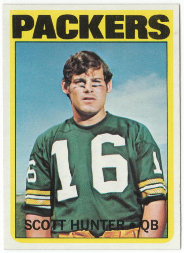 1972 Topps Football #206 Scott Hunter Rookie Card