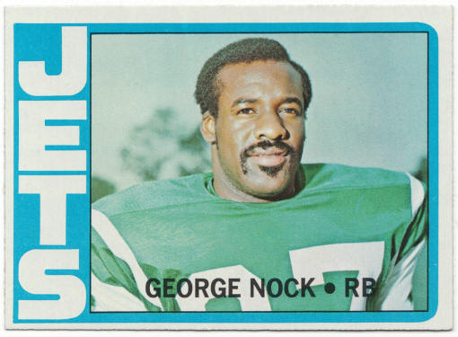1972 Topps Football #212 George Nock Rookie Card