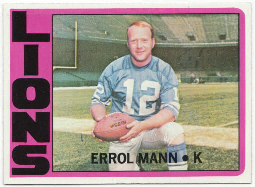 1972 Topps Football #222 Errol Mann
