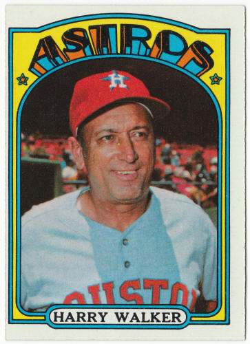 1972 Topps Baseball #249 Harry Walker MG