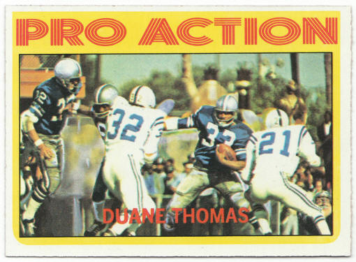 1972 Topps Football #253 Duane Thomas Pro Action