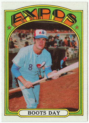1972 Topps Baseball #254 Boots Day