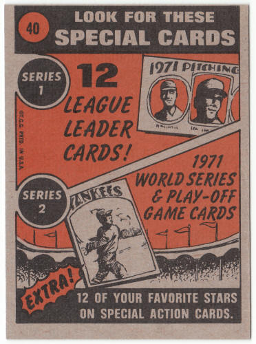 1972 Topps Baseball #39 Bob Barton In Action