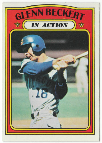 1972 Topps Baseball #46 Glenn Beckert In Action