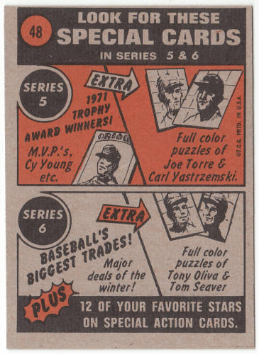 1972 Topps Baseball #48 John Ellis In Action