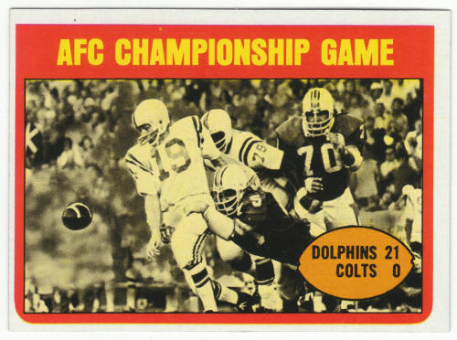 1972 Topps Football #137 AFC Championship Game Johnny Unitas