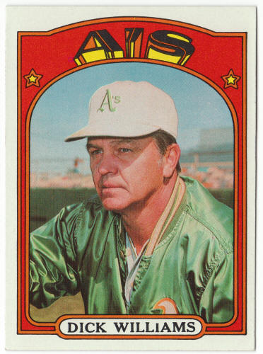 1972 Topps #137 Dick Williams front