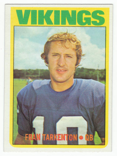 1972 Topps Fran Tarkenton #225 front