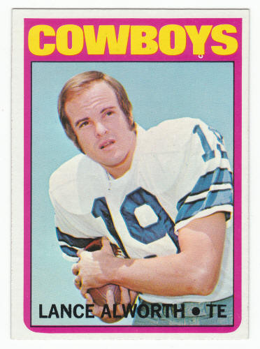 1972 Topps Lance Alworth UER #248 front