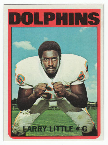 1972 Topps Football Larry Little Rookie Card #240