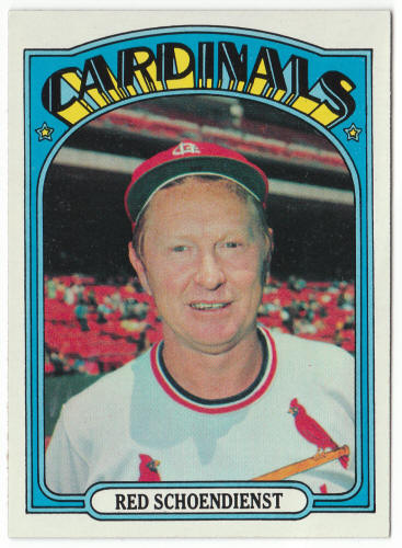 1972 Topps #67 Red Schoendienst front