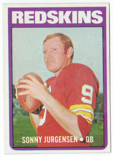 1972 Topps Football #195 Sonny Jurgensen