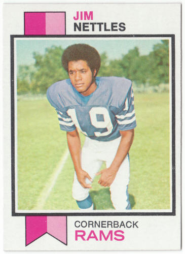 1973 Topps Football #116 Jim Nettles Rookie Card