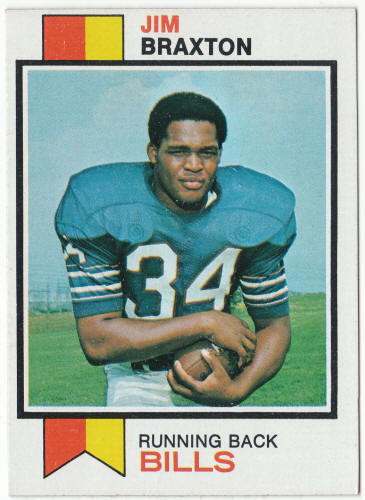 1973 Topps #154 Jim Braxton Rookie Card