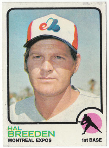 1973 Topps Baseball #173 Hal Breeden