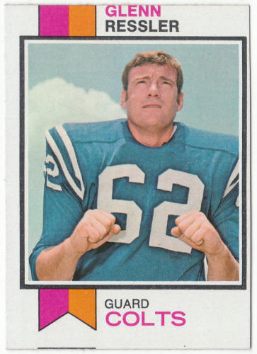 1973 Topps Football #204 Glenn Ressler Rookie Card
