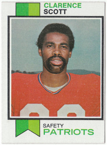 1973 Topps Football #221 Clarence Scott Rookie Card