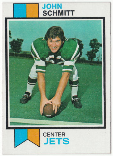 1973 Topps Football #24 John Schmitt Rookie Card